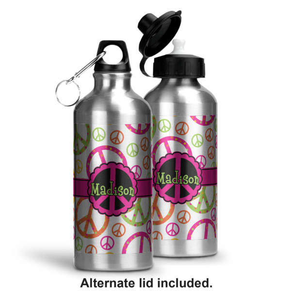 Custom Design - Aluminum Water Bottle - Alternate lid options