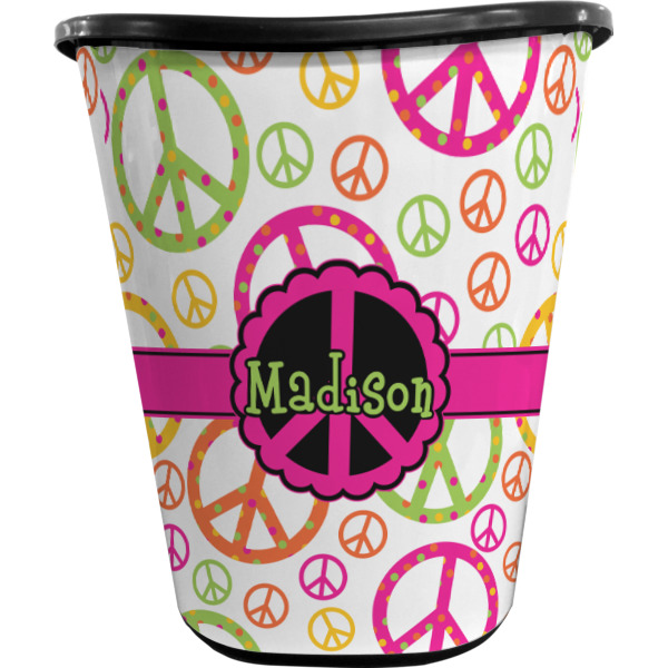 Custom Design - Waste Basket - Black - Front