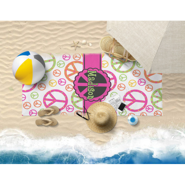 Custom Design - Beach Towel - Lifestyle on Beach