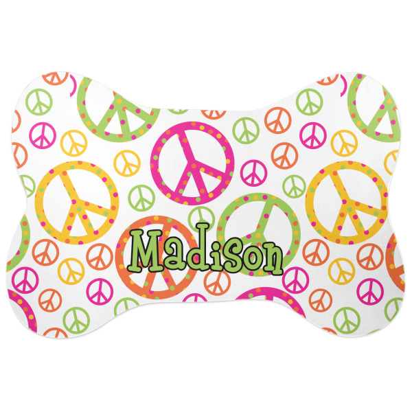 Custom Design Your Own Bone Shaped Dog Food Mat