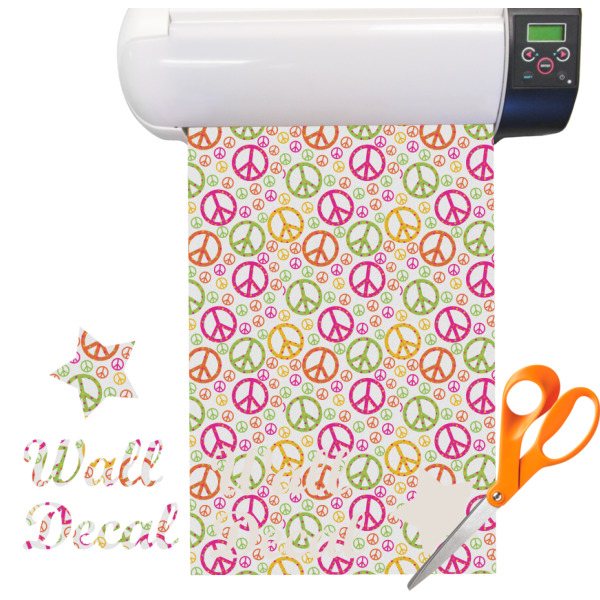 Custom Peace Sign Vinyl Sheet (Re-position-able)