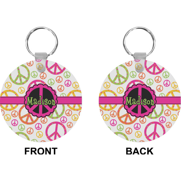 Custom Design - Circle Keychain (Front + Back)