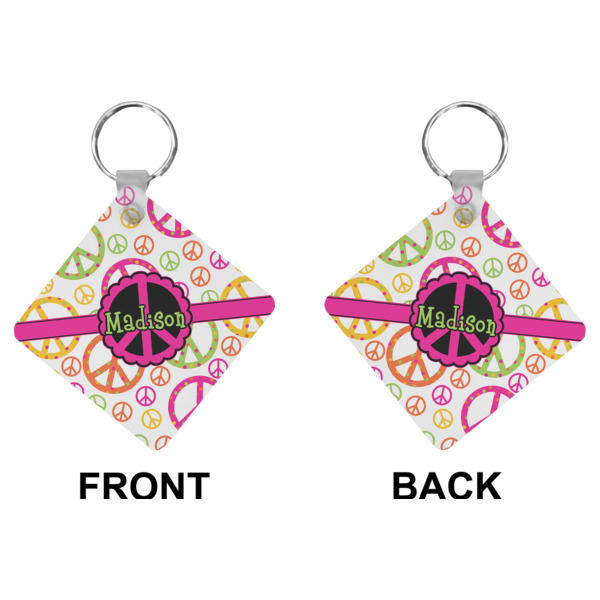 Custom Design - Diamond Keychain (Front + Back)
