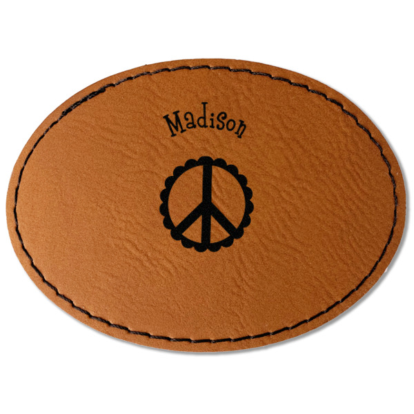 Custom Design - Leatherette Patches - Oval