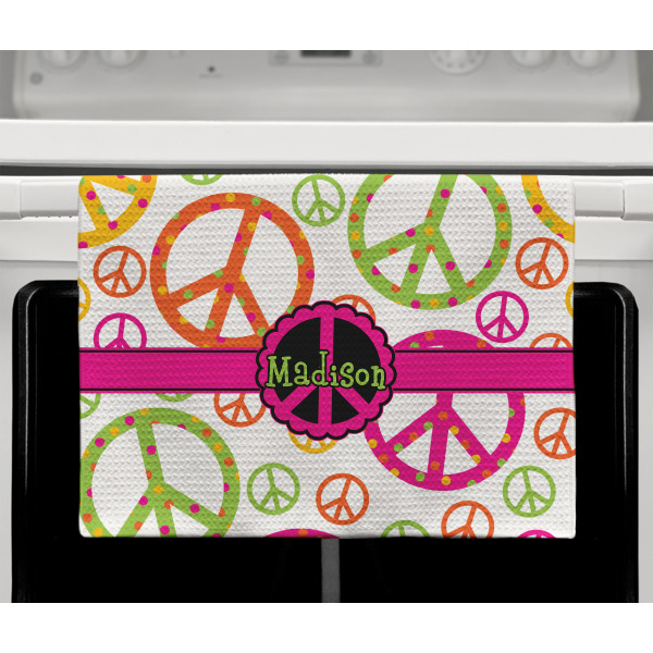 Custom Design - Waffle Weave Towel - Full Color Print - Lifestyle2 Image