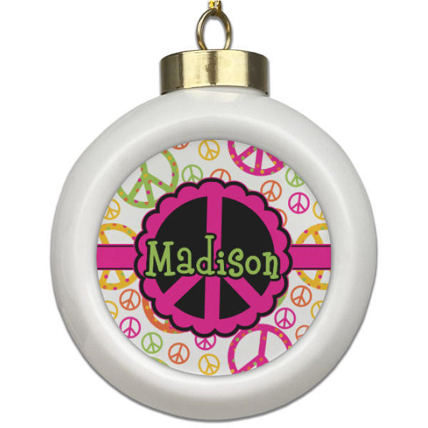 Custom Design Your Own Ceramic Ball Ornament