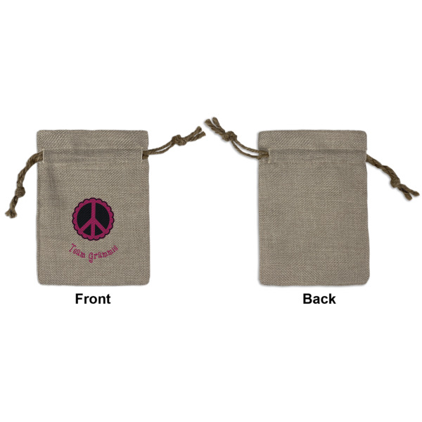 Custom Design - Small Burlap Gift Bag - Front Approval