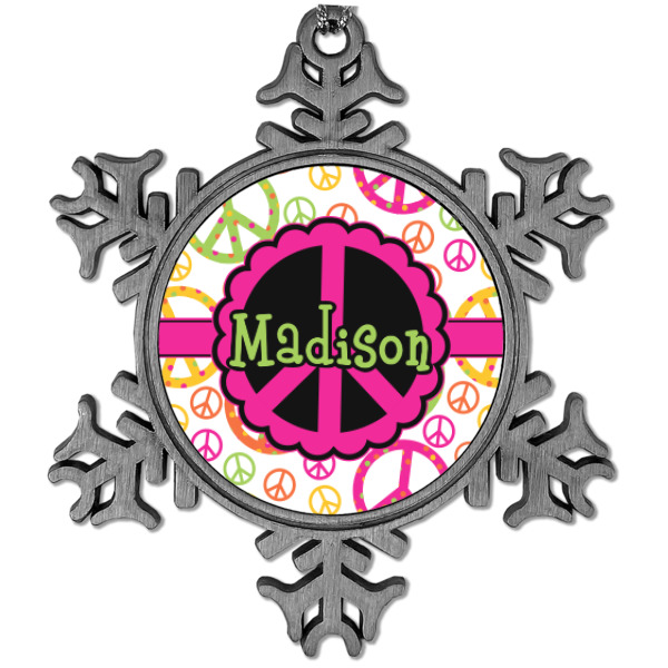 Custom Design Your Own Vintage Snowflake Ornament