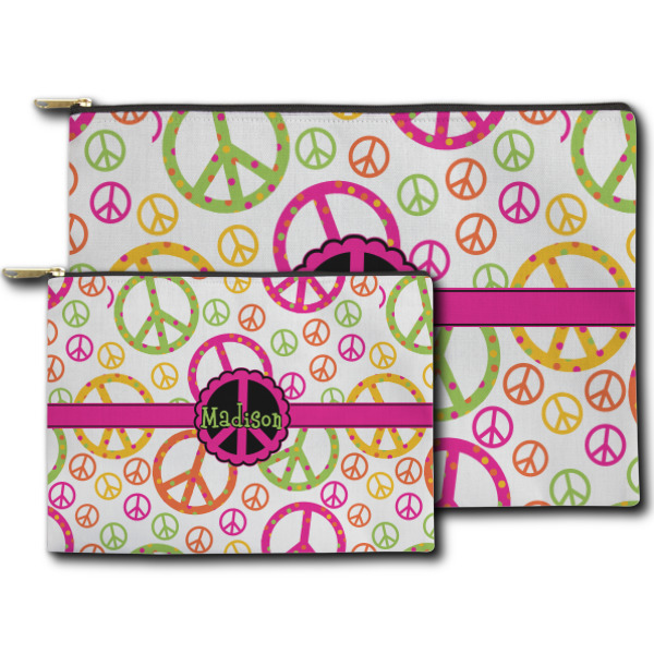 Custom Design - Zippered Pouches - Size Comparison