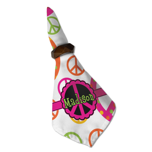 Custom Design - Cloth Napkins - Personalized Dinner (Folded in Ring) (MAIN)