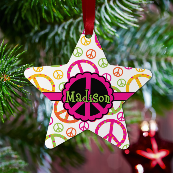 Custom Design - Metal Star Ornament - Lifestyle