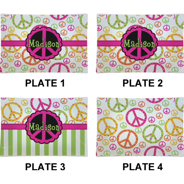 Custom Design - Set of Rectangular Appetizer / Dessert Plates (Approval)
