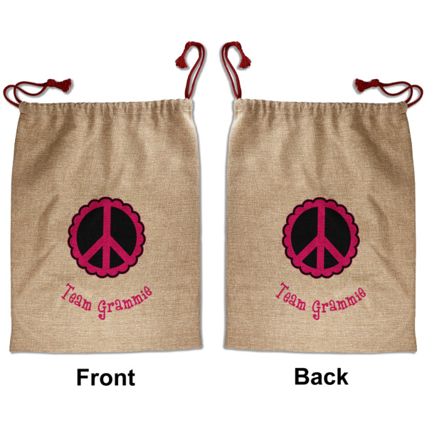 Custom Design - Santa Bag - Front and Back