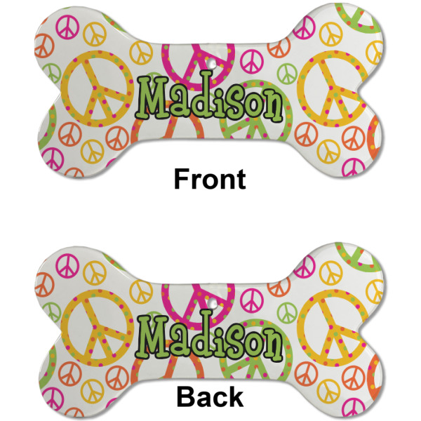 Custom Design - Ceramic Flat Ornament - Bone Front & Back (APPROVAL)