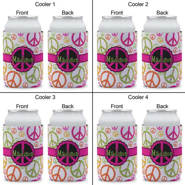 Custom Design - Can Cooler - Standard 12oz - Set of 4 - Front & Back