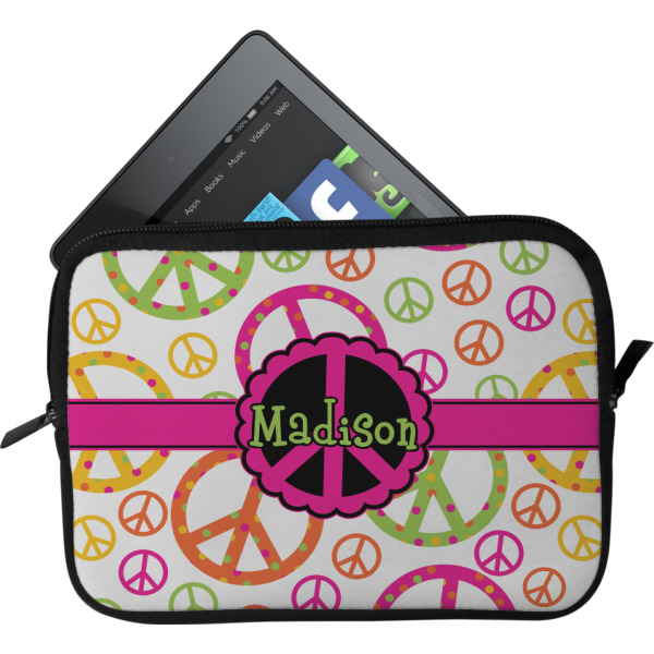 Custom Peace Sign Tablet Case / Sleeve (Personalized)