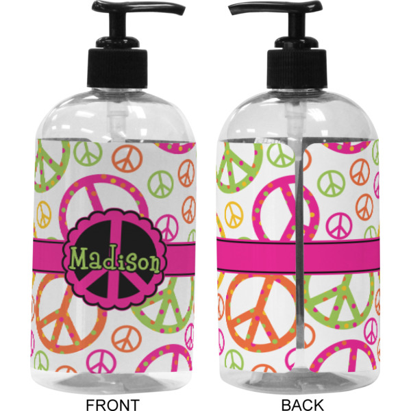 Custom Design - 16 oz Plastic Liquid Dispenser (Approval) - Black