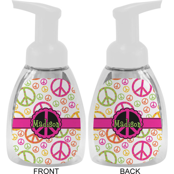 Custom Design - Foam Soap Bottle - White - Front & Back