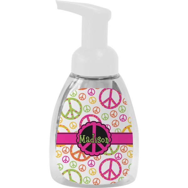 Custom Peace Sign Foam Soap Bottle (Personalized)