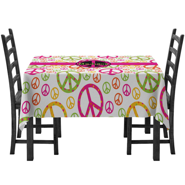 Custom Peace Sign Tablecloth (Personalized)