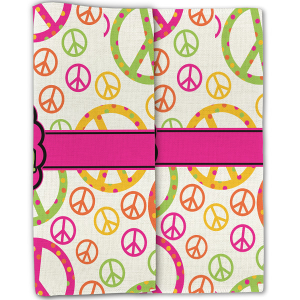 Custom Design - Linen Placemat - Double Sided - Folded Half