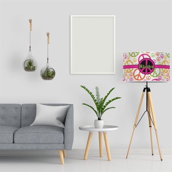 Custom Design - 12" Drum Lampshade - LIFESTYLE