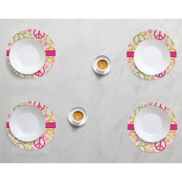 Custom Design - Round Linen Placemats - LIFESTYLE (set of 4)
