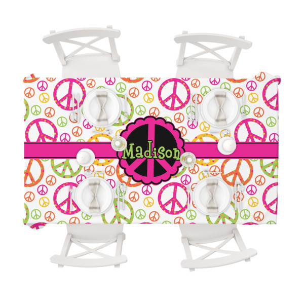 Custom Design - Tablecloths (58"x102") - TOP VIEW (with plates)