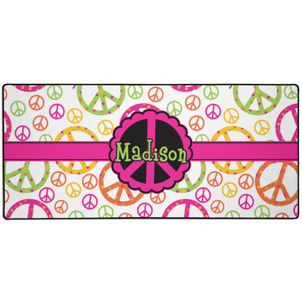 Custom Peace Sign Gaming Mouse Pad (Personalized)