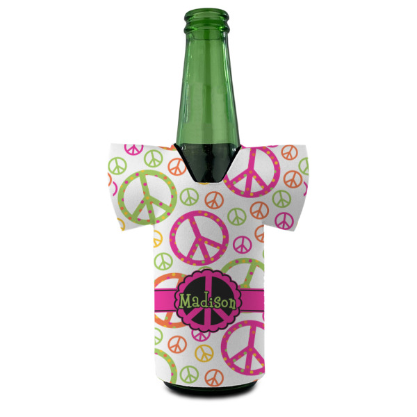 Custom Design - Jersey Bottle Cooler - Set of 4 - FRONT (on bottle)