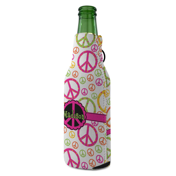 Custom Design - Zipper Bottle Cooler - ANGLE (bottle)