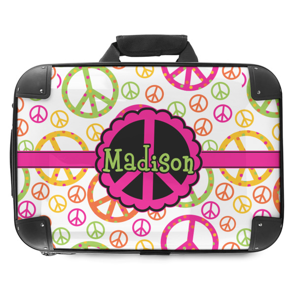 Custom Peace Sign Hard Shell Briefcase - 18" (Personalized)