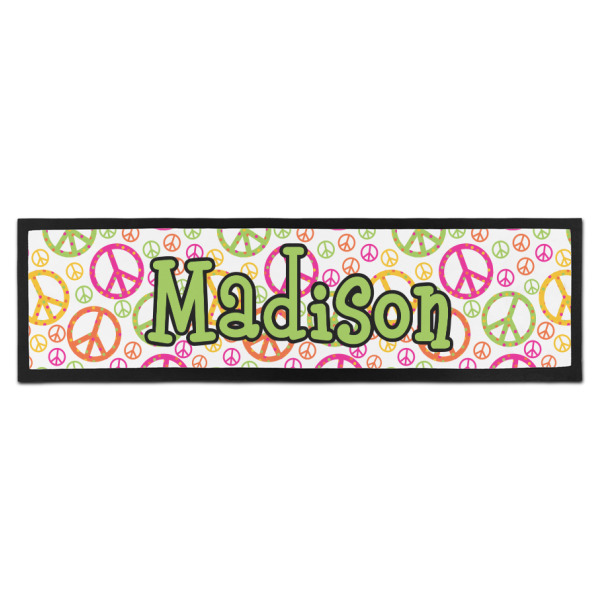 Custom Peace Sign Bar Mat (Personalized)