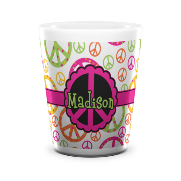 Custom Design - Ceramic Shot Glass - White - Front