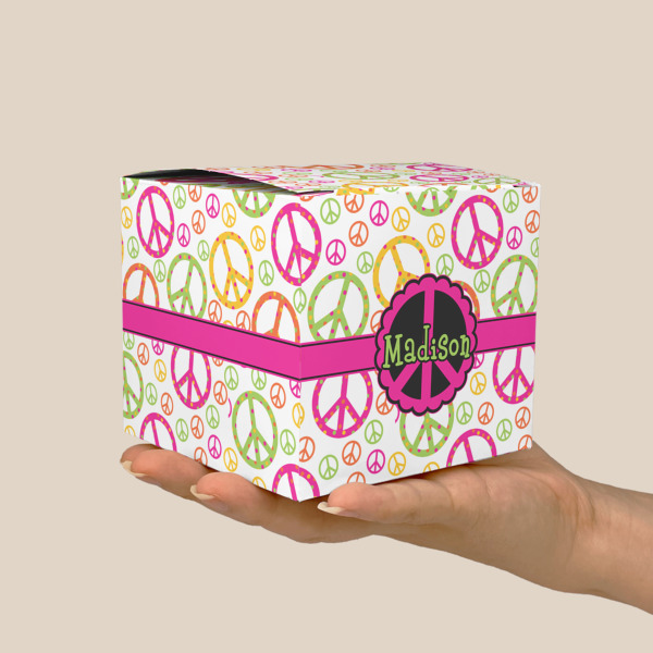 Custom Design - Cube Favor Gift Box - Scale View