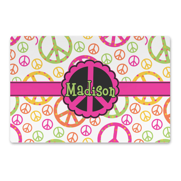 Custom Peace Sign Large Rectangle Car Magnet (Personalized)