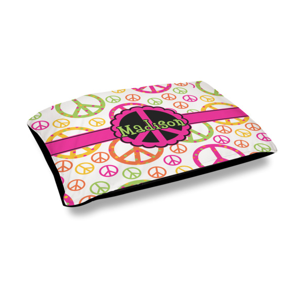Custom Peace Sign Outdoor Dog Bed - Medium (Personalized)