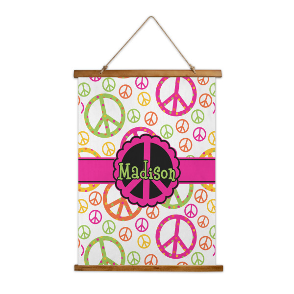 Custom Peace Sign Wall Hanging Tapestry (Personalized)