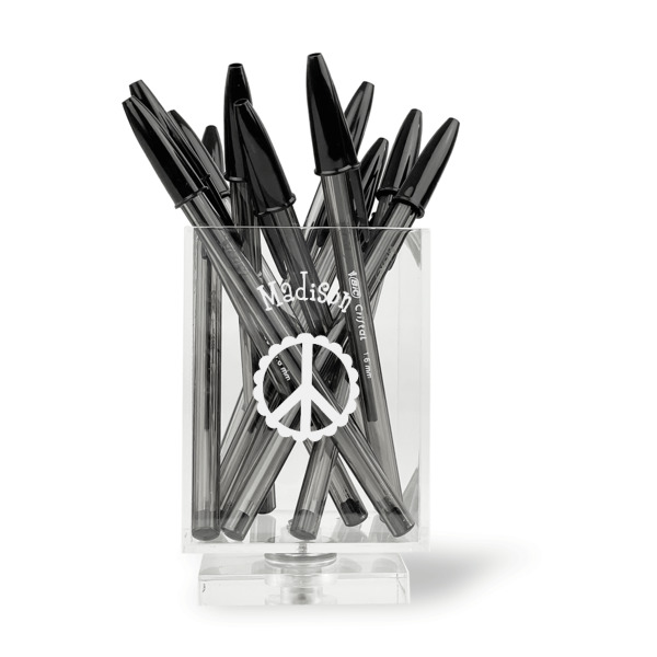 Custom Design - Acrylic Pencil Holder - FRONT