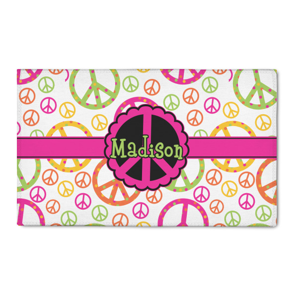 Custom Peace Sign 3' x 5' Indoor Area Rug (Personalized)