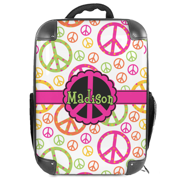 Custom Peace Sign Hard Shell Backpack (Personalized)