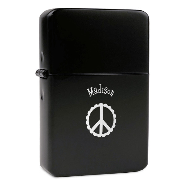 Custom Peace Sign Windproof Lighter (Personalized)