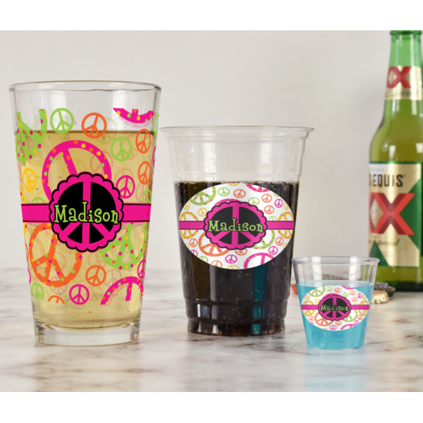 Custom Design - Pint Glass - Full Fill w Transparency - In Context