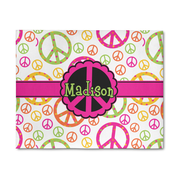 Custom Peace Sign 8' x 10' Patio Rug (Personalized)