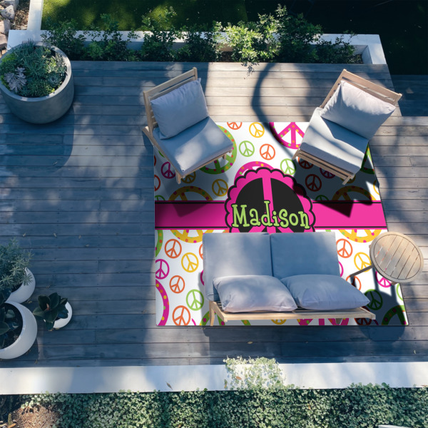 Custom Design - 8'x10' Patio Rug - In context