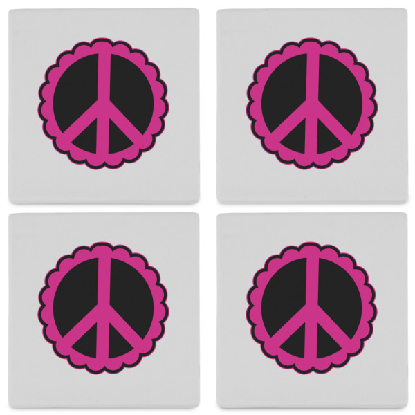 Custom Design - Set of 4 Stone Coasters - See All 4 View