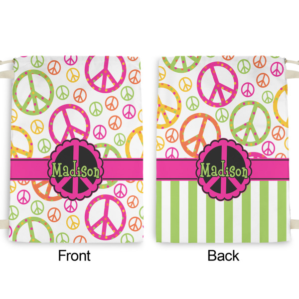 Custom Design - Large Laundry Bag - Front & Back View