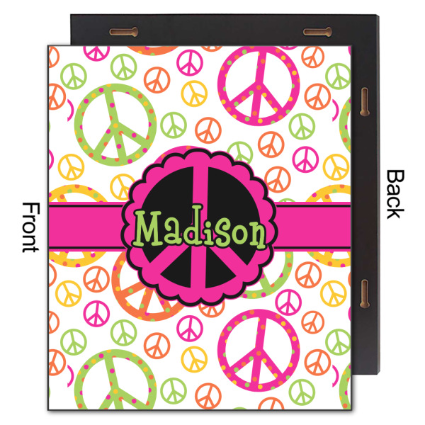 Custom Design - 20x24 Wood Print - Front & Back View