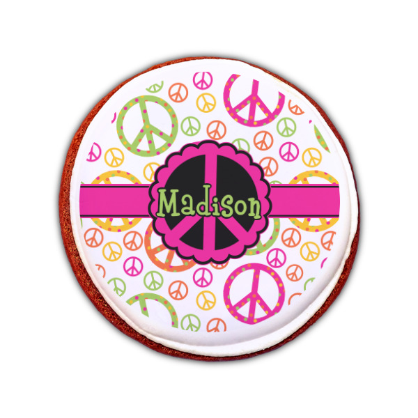 Custom Design - Printed Icing Circle - Small - On Cookie