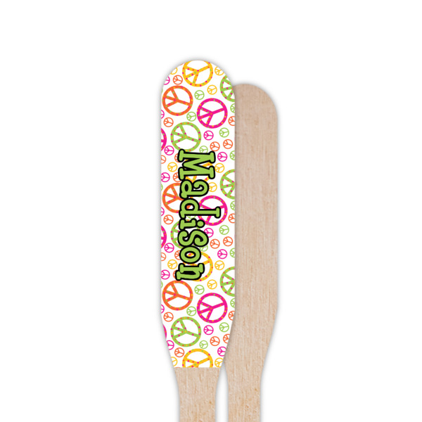 Custom Design - Wooden Food Pick - Paddle - Single Sided - Front & Back
